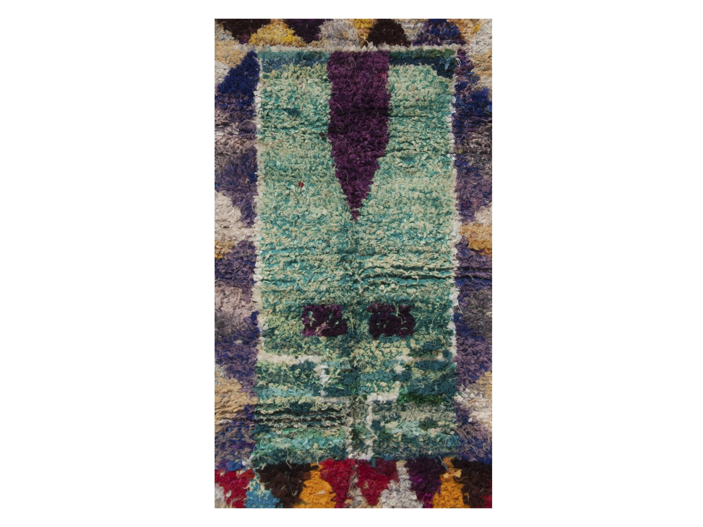 Vintage Moroccan Rug -  Tanirt Boucherouite Morocco Collection