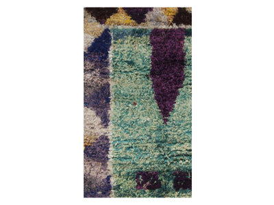 Vintage Moroccan Rug -  Tanirt Boucherouite Morocco Collection