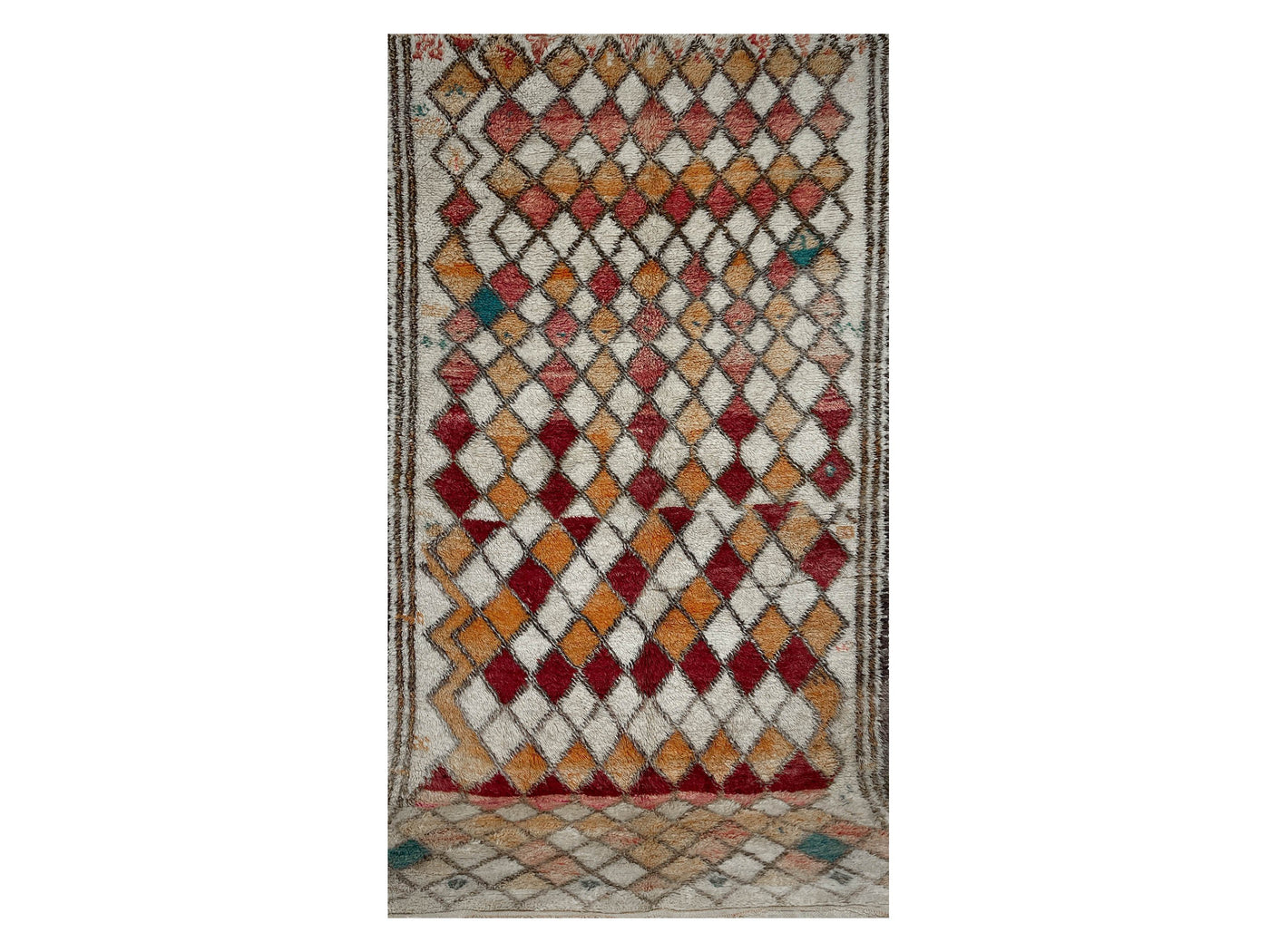 Vintage Moroccan Rug -  Mosaic Beni Ourain Morocco Collection